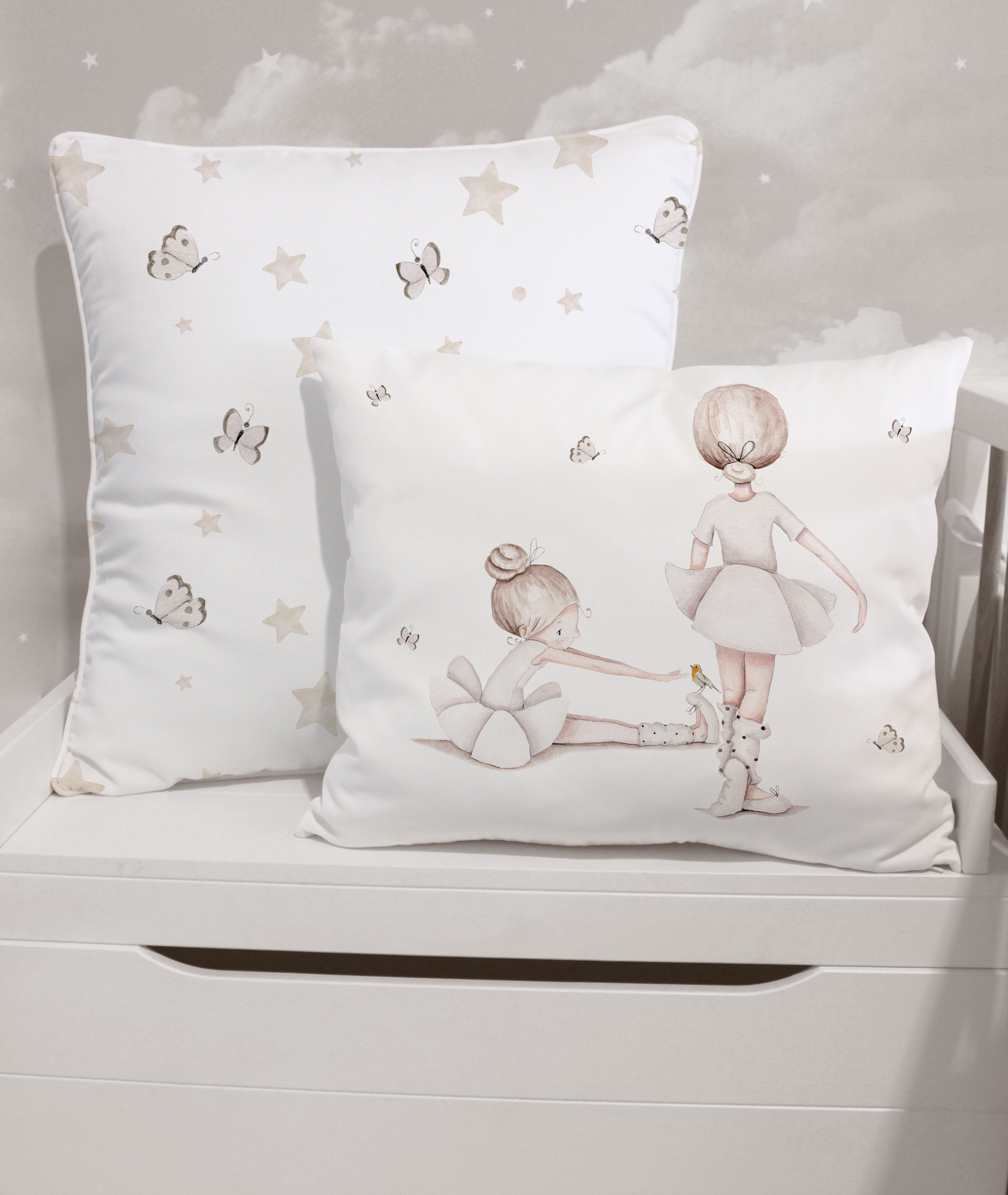 Cuscino per bambini personalizzato BALLERINA – MONDO Kids & Home