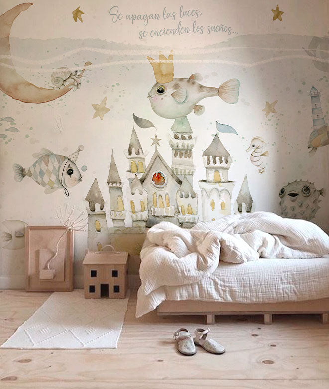 Papier peint chambre enfant  Carte du monde – LePapierPeint
