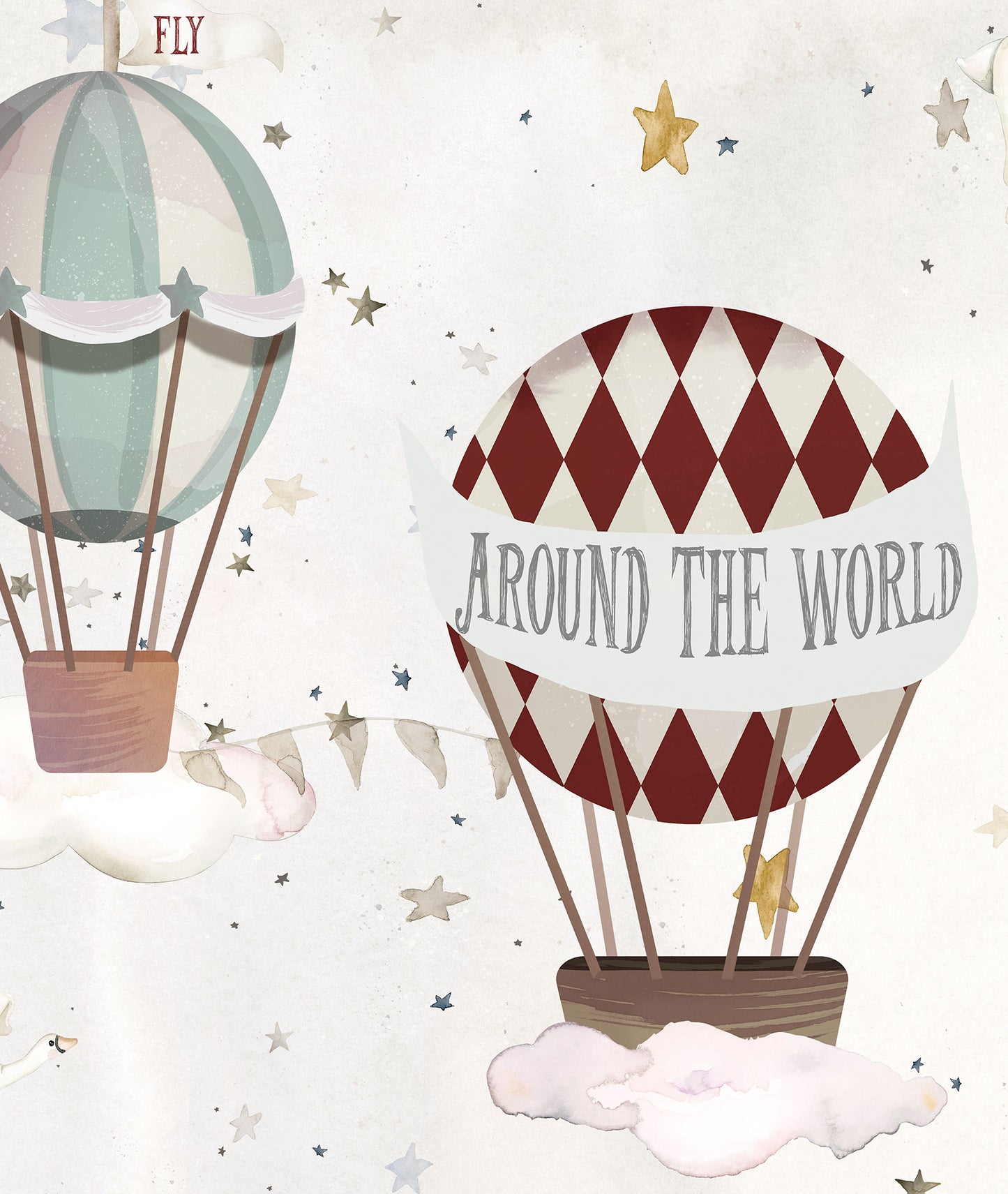 GLOBOS AROUND THE WORLD Mural de papel pintado