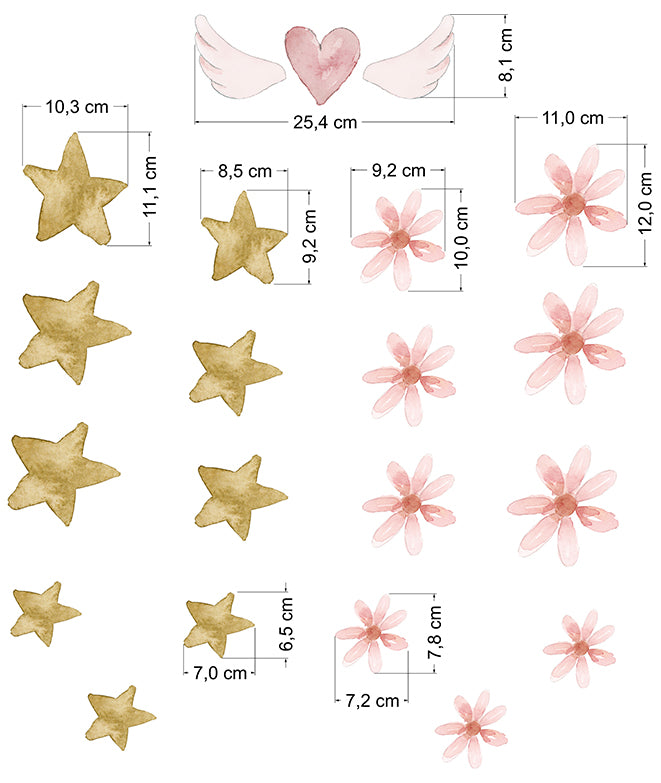 ESTRELLAS Y FLORES BAILARINAS Pack vinilo