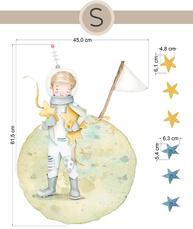 ASTRONAUTA II Vinilo infantil personalizable