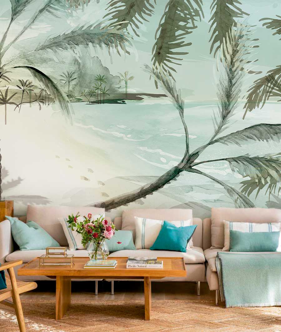 LANDSCAPE PLAYA TROPICAL Mural de papel pintado