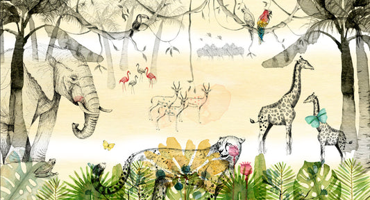 STK MUNDO SELVA Mural de papel pintado 475x256 cm (horizontal)