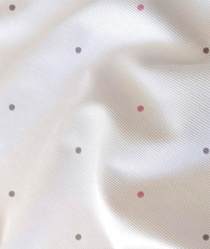 STK GRAY AND PINK DOTS Curtain