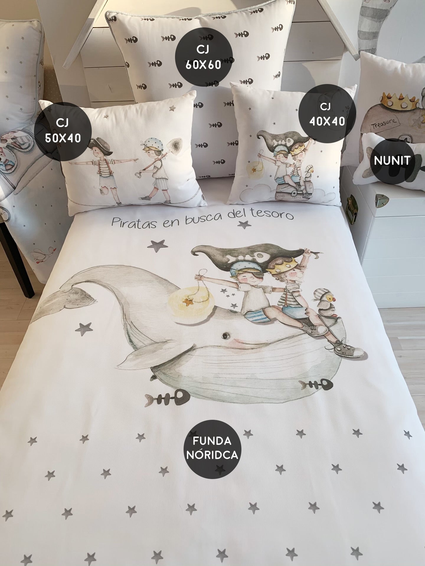 Pirate cot 2024 bed bedding