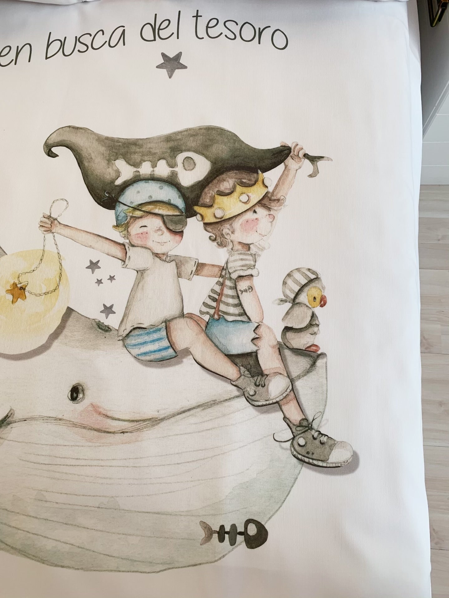 PIRATAS EN BALLENA Funda Nórdica infantil