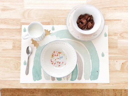 Set de table enfant ARCOIRIS MENTHE