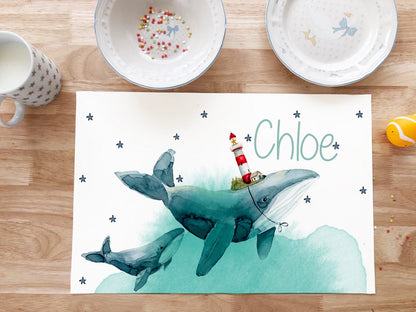 Set de table pour enfant BALEINES OCEAN