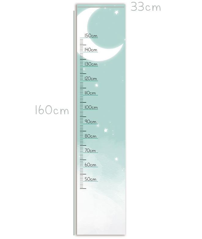 Compteur personnalisé "Nuages & étoiles menthe"