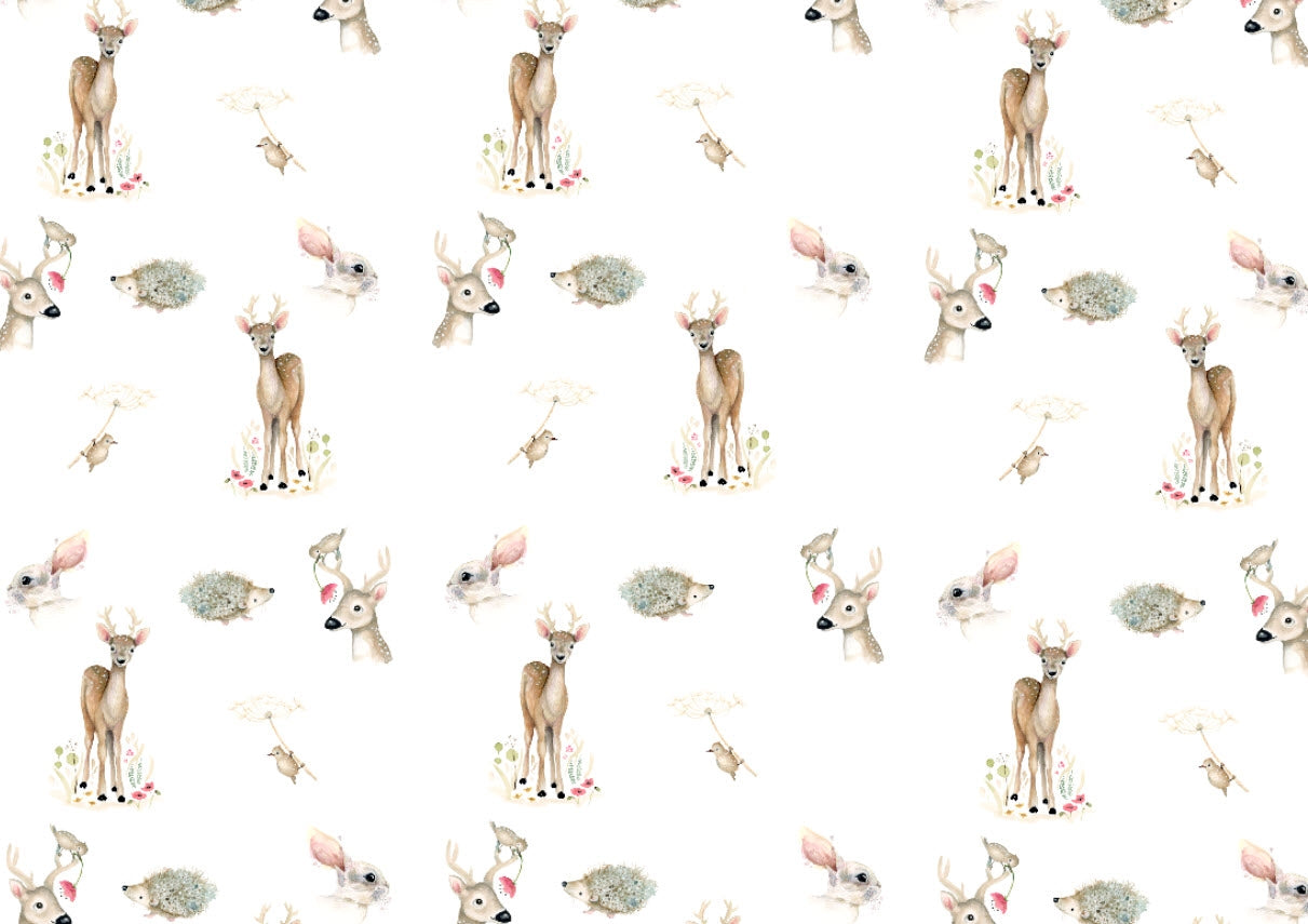 Papel Pintado Infantil Cute Forest Animal 