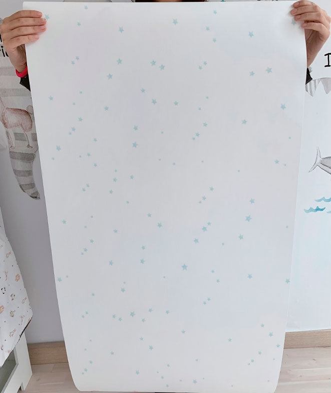 ESTRELLAS AZULES Papel pintado infantil