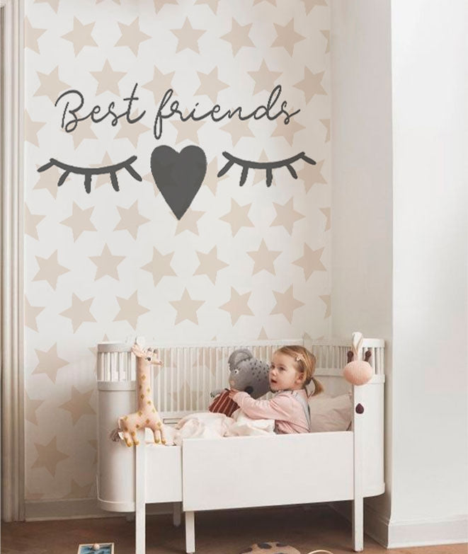 ESTRELLAS BEST FRIENDS Papel pintado infantil