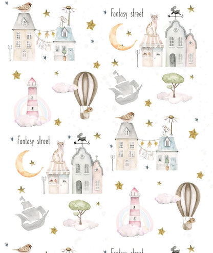 FANTASY STREET Papel pintado infantil