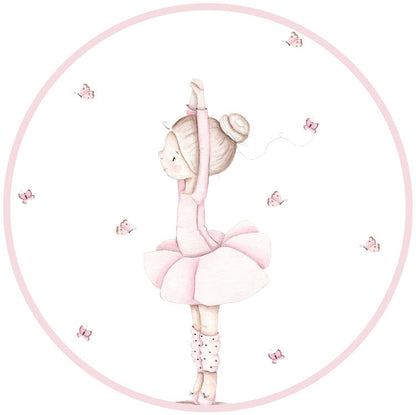 BALLERINA DANCE I sticker Door Sign