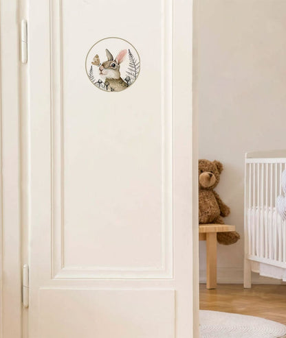 Plaque de porte en vinyle RABBIT