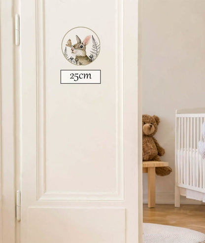 Plaque de porte en vinyle RABBIT