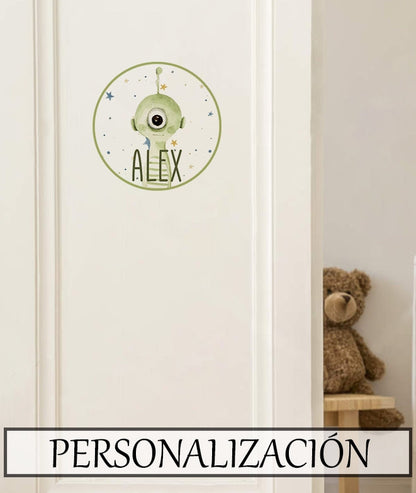 ALIEN sticker Door Sign