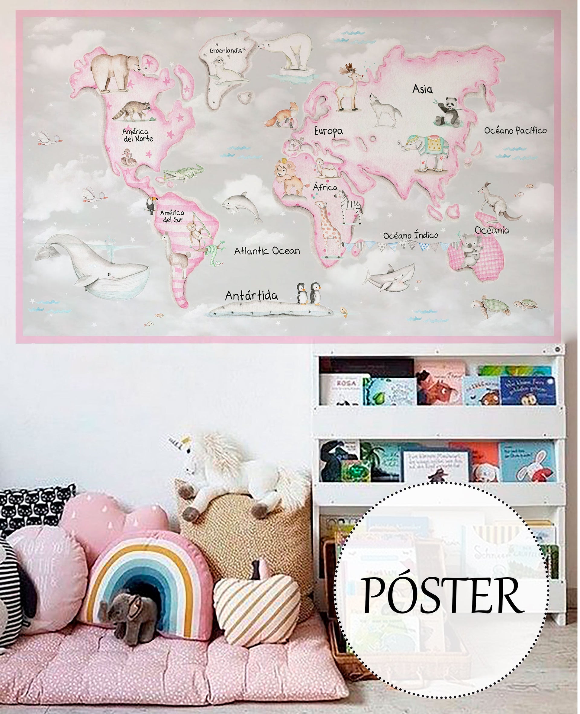 Mapa Mundi Poster 