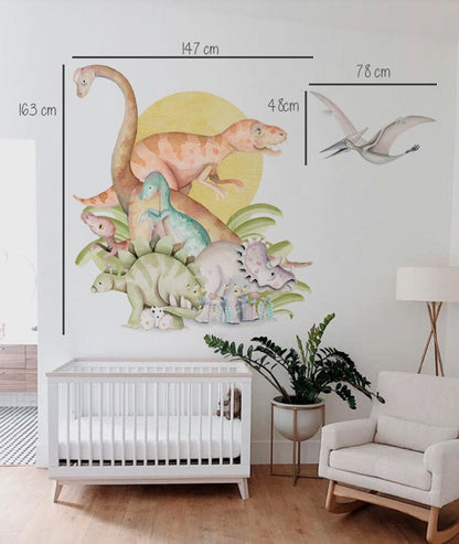 Vinilo pared XXL Dinos