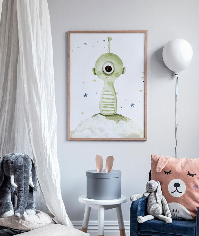 EXTRATERRESTRE Cuadro infantil personalizado