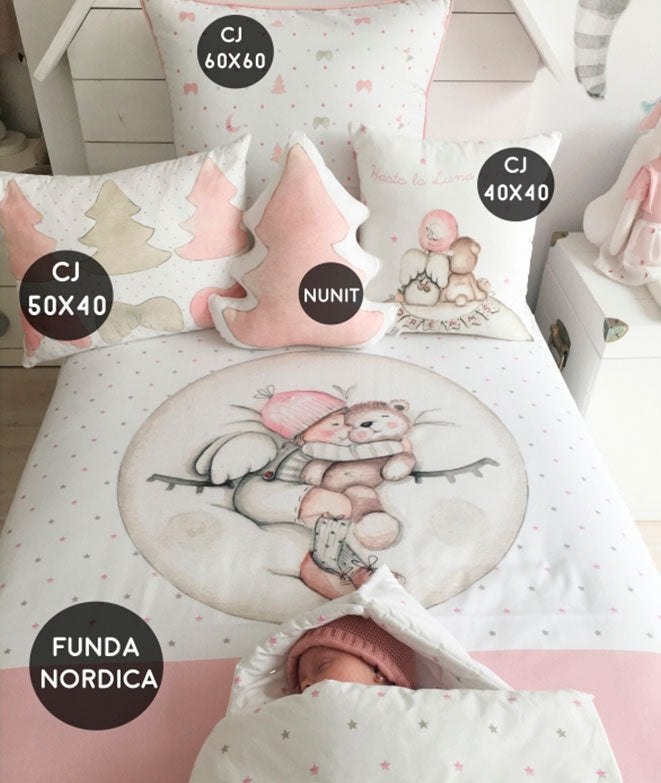 Ropa de cuna/cama Dreams rosa – MONDO Kids & Home