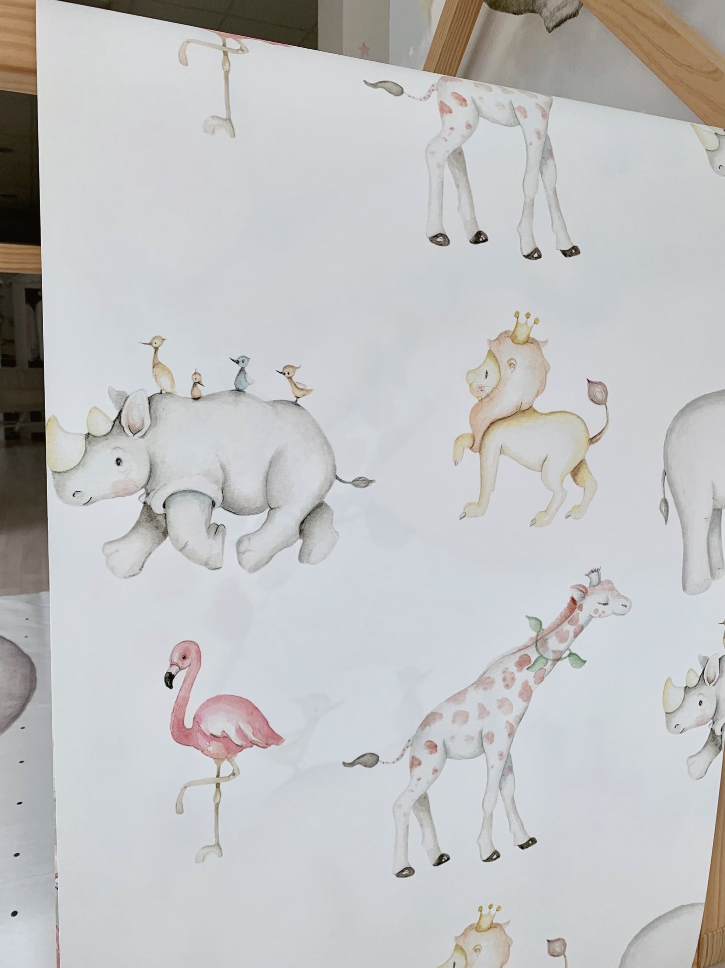 SAFARI ANIMALS Papel pintado infantil