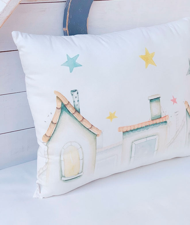 Cojín infantil personalizado CASITAS